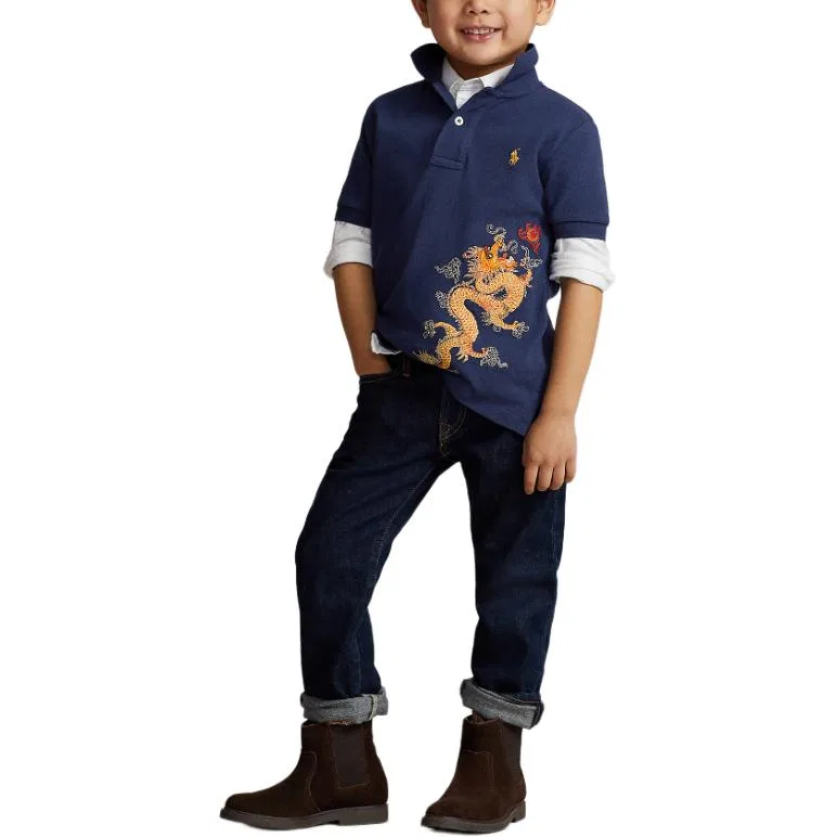 Футболка SS24 Deep Cobalt Blue Kids' Polo Ralph Lauren — фото 4