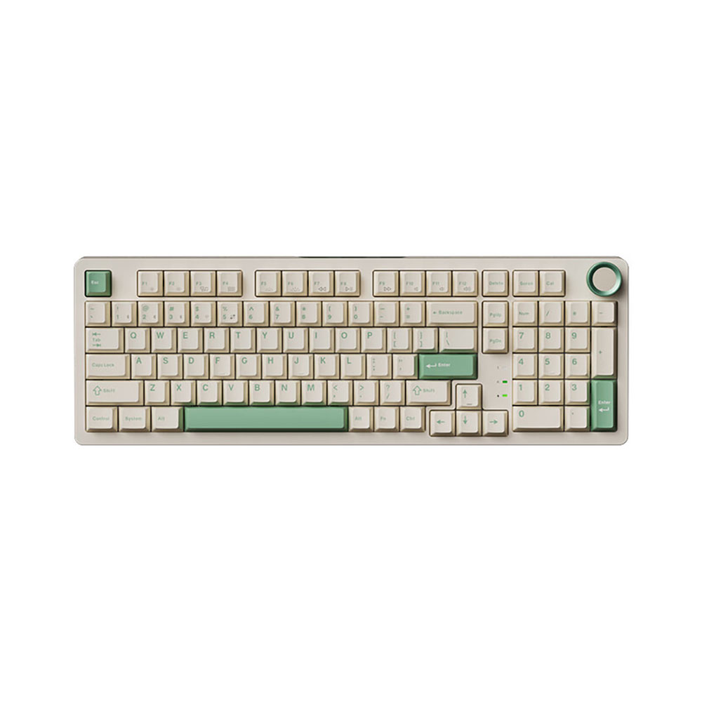 

Игровая клавиатура JamesDonkey RS2 4.0, Ice cream axis, бежевый/зелёный, английская раскладка