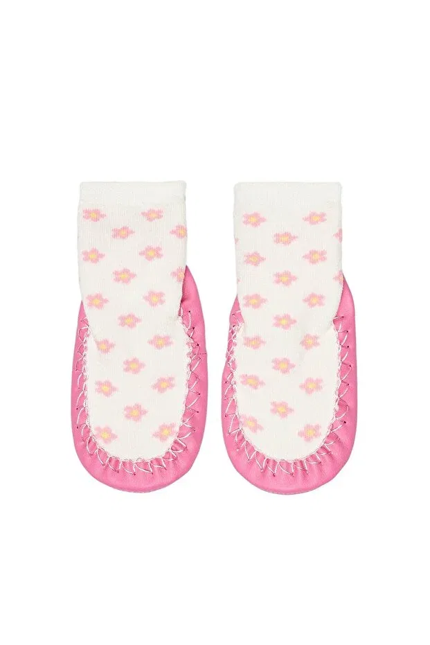 Детские носки для девочек с принтом Hellobaby Ebebek Hello Baby, Ecru