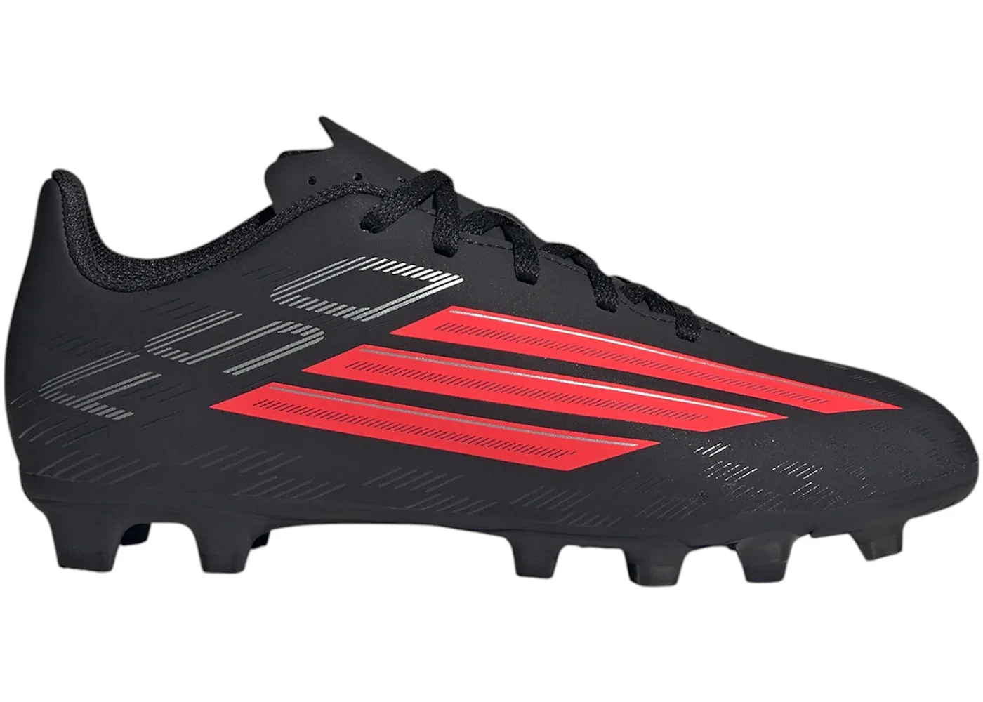 Детские бутсы с длинным рукавом Adidas F50 Club FG/MG, Core Black/Lucid Red/Core Black