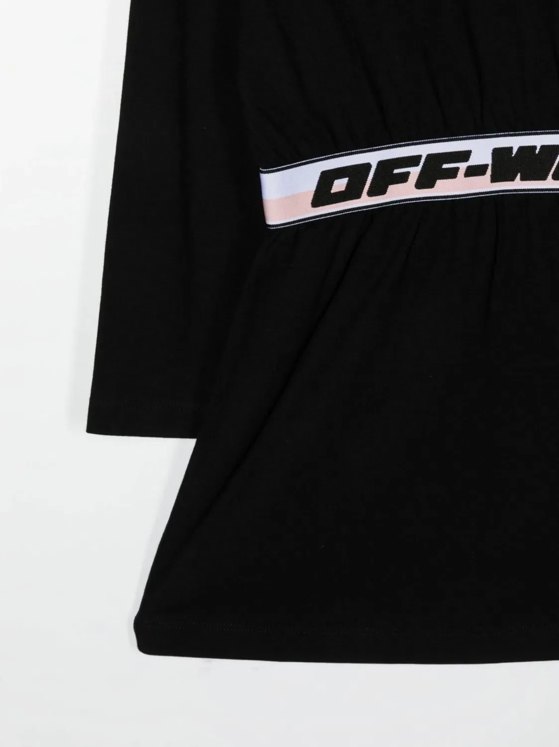 Платье мини с поясом и логотипом OFF-WHITE, черный — фото 2