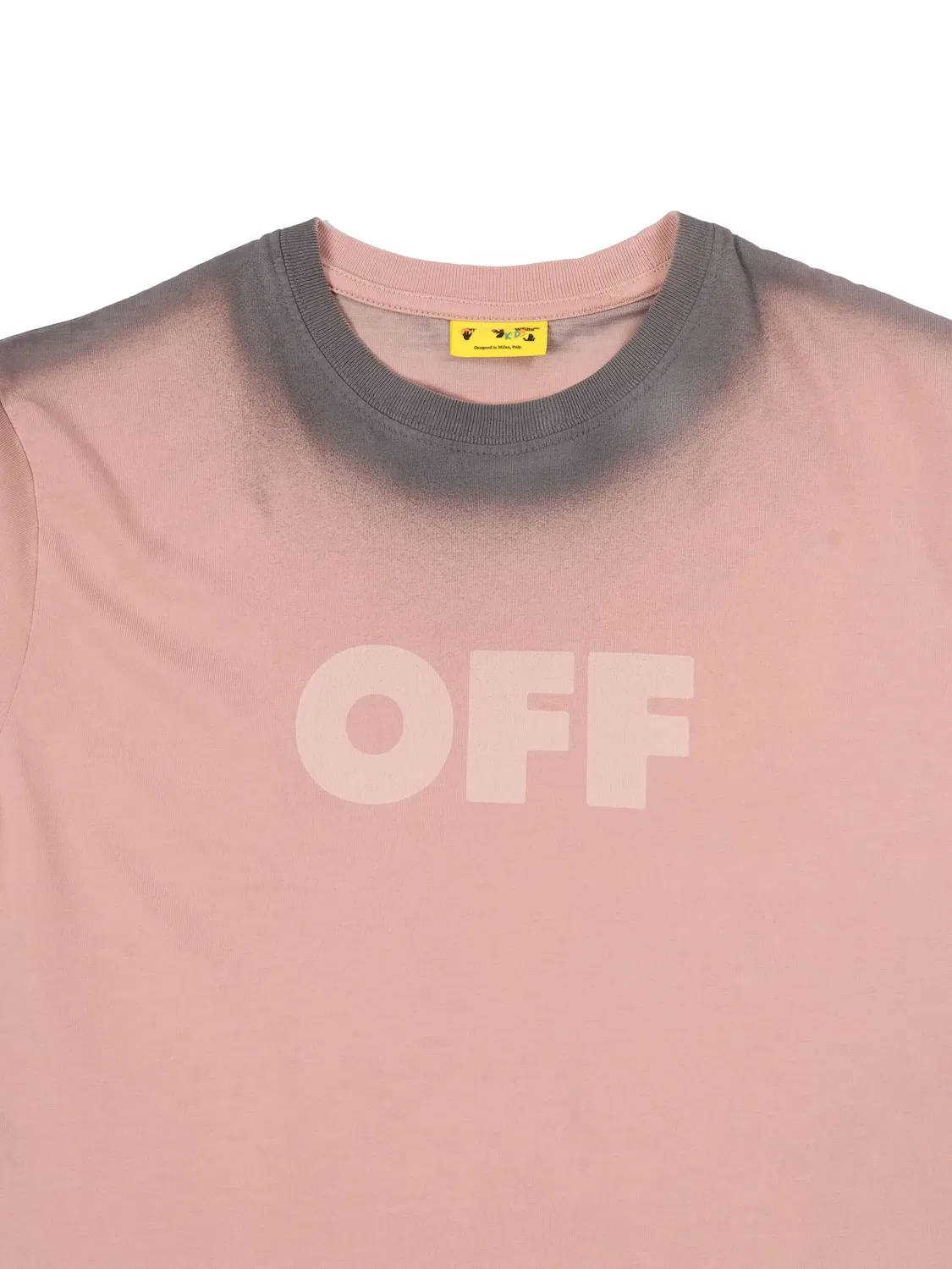 Футболка с эффектом окрашивания OFF-WHITE, розовый — фото 3
