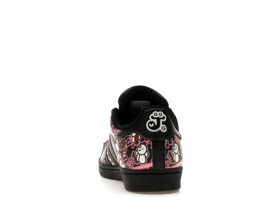 Детские кроссовки Lifestyle с принтом Adidas Superstar Adidas, Core Black/Core Black/Cloud White — фото 4