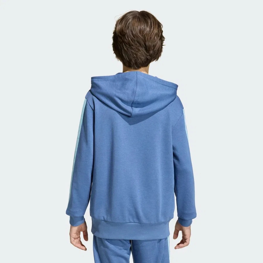 Детский худи с капюшоном, хлопковый, Arjantin DNA, adidas, Синий — фото 2
