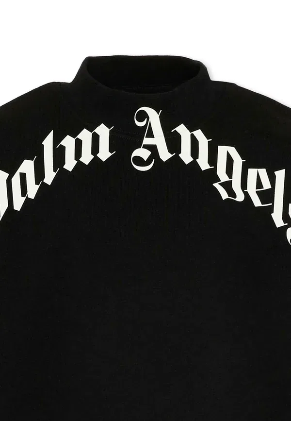 Худи с принтом Unisex Palm Angels, черный — фото 3