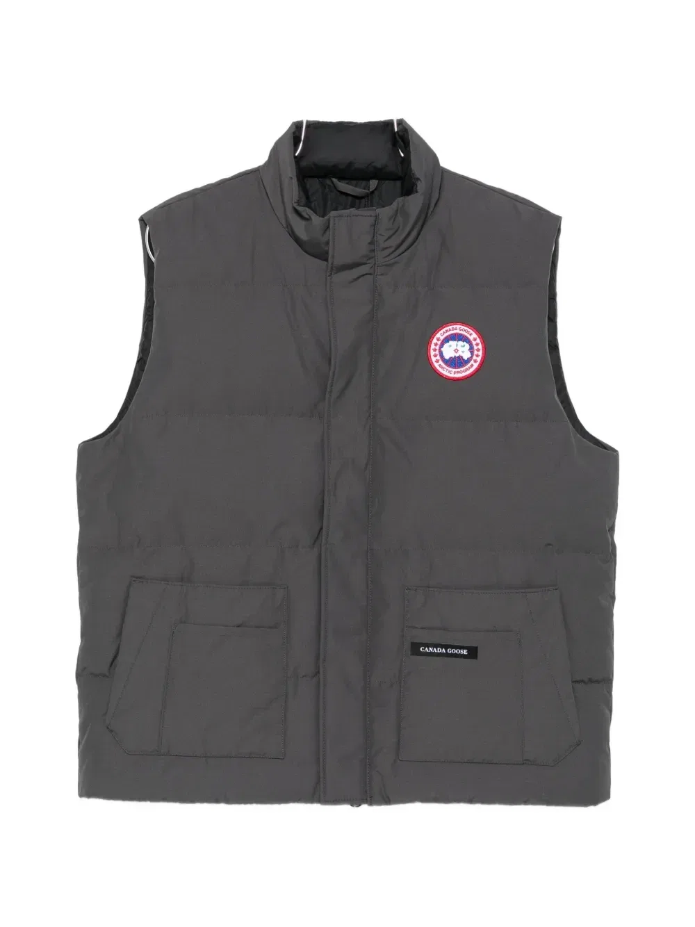Стеганый жилет с нашивкой-логотипом Canada Goose, серый