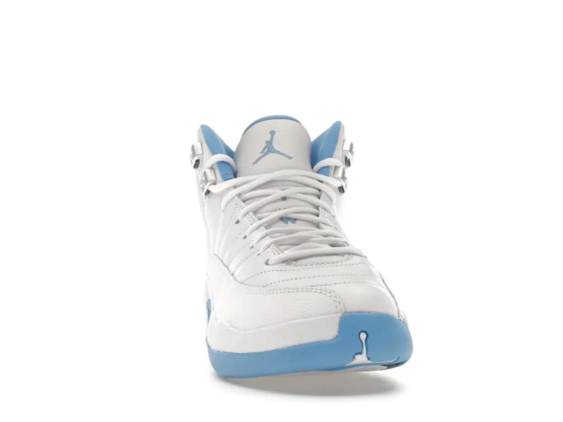 Детские кроссовки с кроссовками с брендом Jordan, White/University Blue/Metallic Silver — фото 2