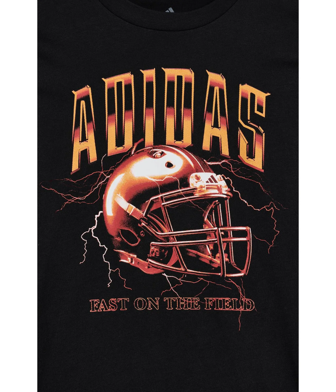 Футболка Football Energy Tee (для детей постарше) Adidas Kids, Black/Red — фото 3