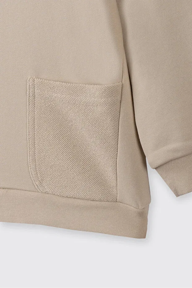 Детский комплект спортивного костюма для мальчиков хлопковый Panço, Beige — фото 4
