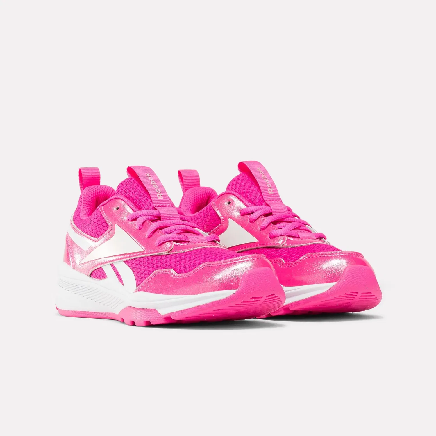 Детские кроссовки для девочек с кожаным верхом Reebok Xt Sprinter 2.0 Reebok, Laspin Ftwwht Silvmt — фото 2