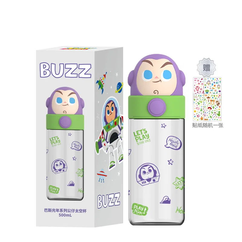 Детская кружка с принтом Buzz Lightyear, 500 мл, Disney, Tritan, цвет Buzz Lightyear Water Cup+Sticker