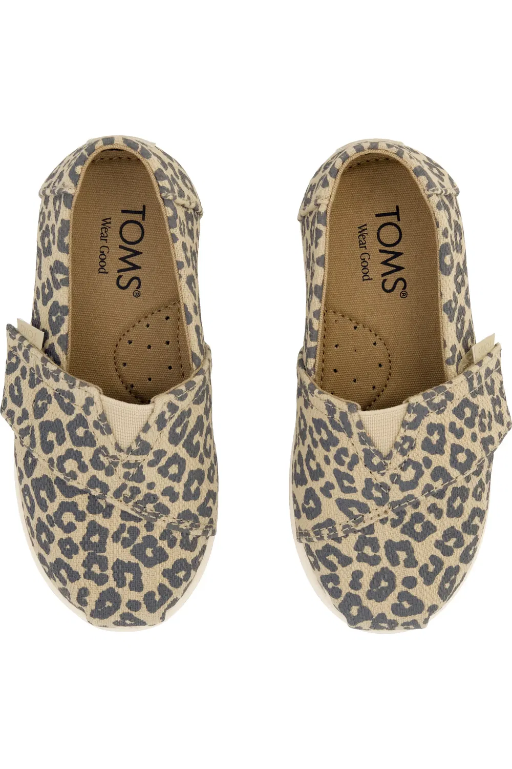 Кеды детские slip-on на липучке Alpargata TOMS, бежевый — фото 3