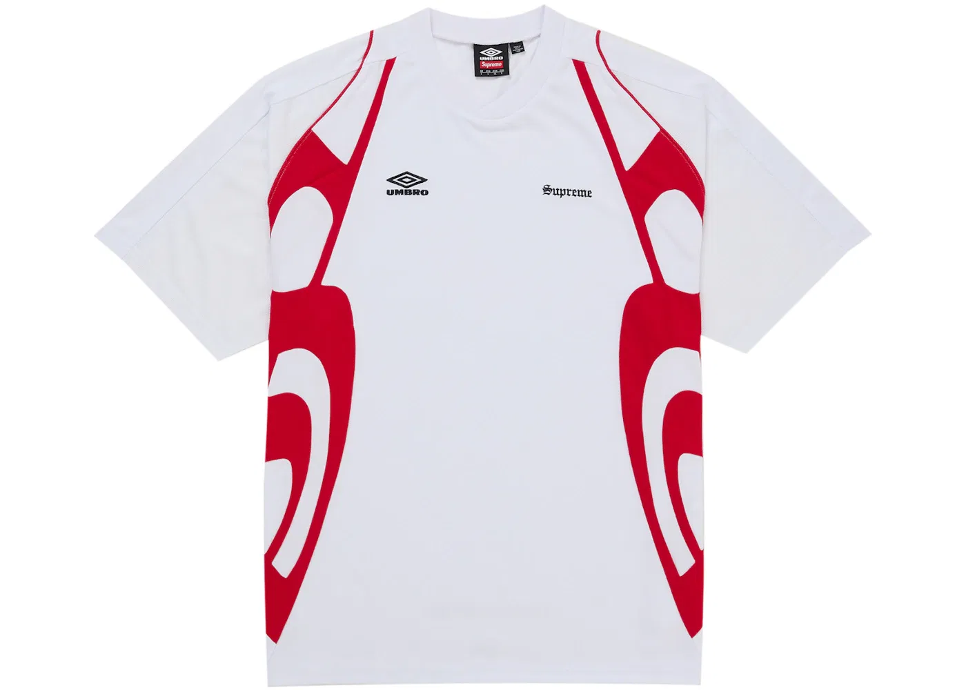 Мужская футбольная джерси с длинным рукавом Supreme Umbro Old English Soccer Jersey, White