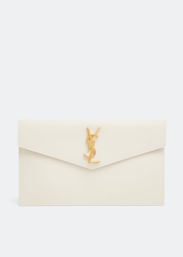 

Клатч SAINT LAURENT Uptown pouch, белый