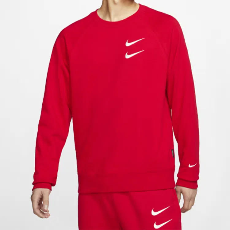 Свитшот с принтом Swoosh University Nike, красный — фото 3