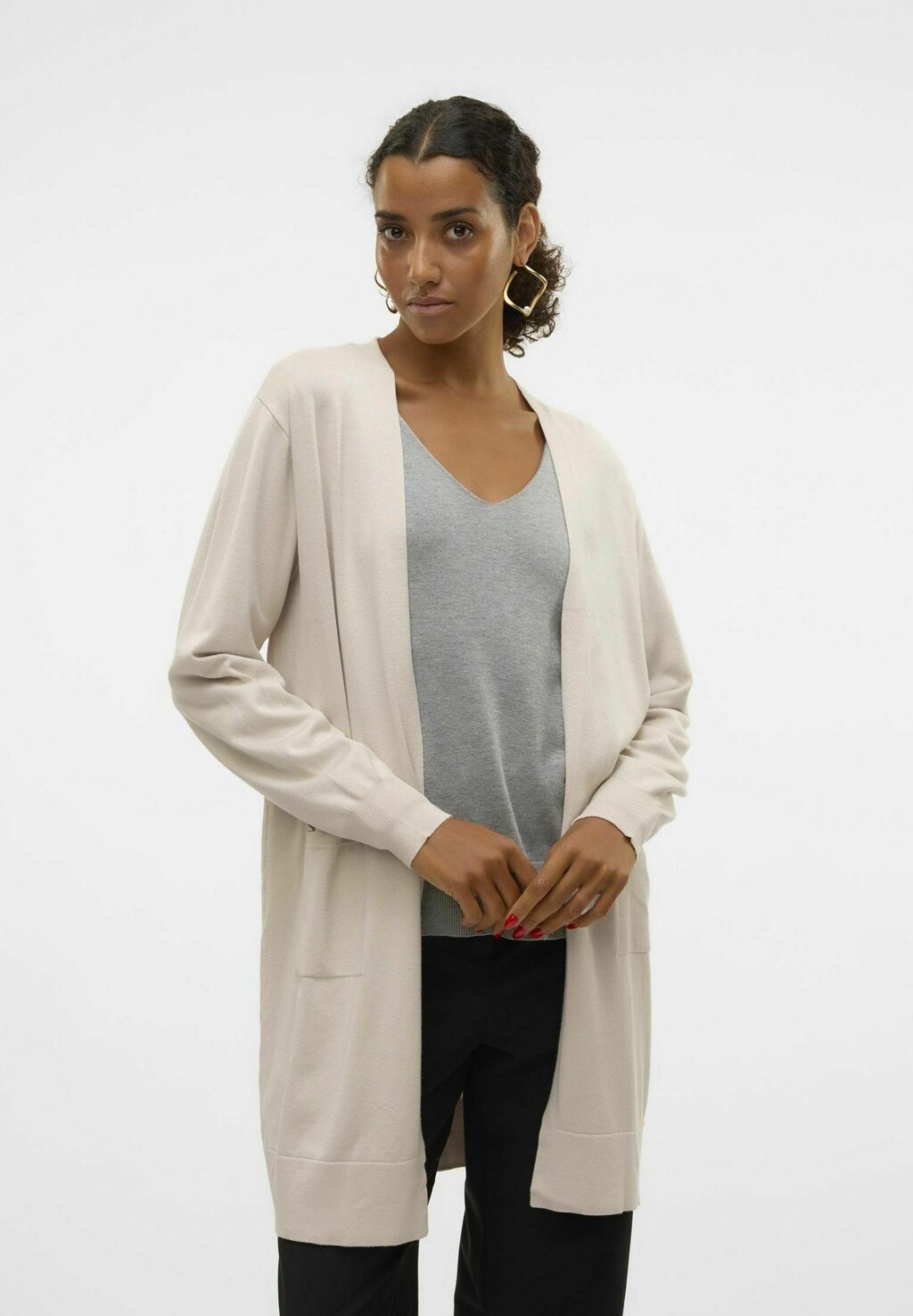

Кардиган SILJE LS OPEN GA NOOS Vero Moda, бежевый