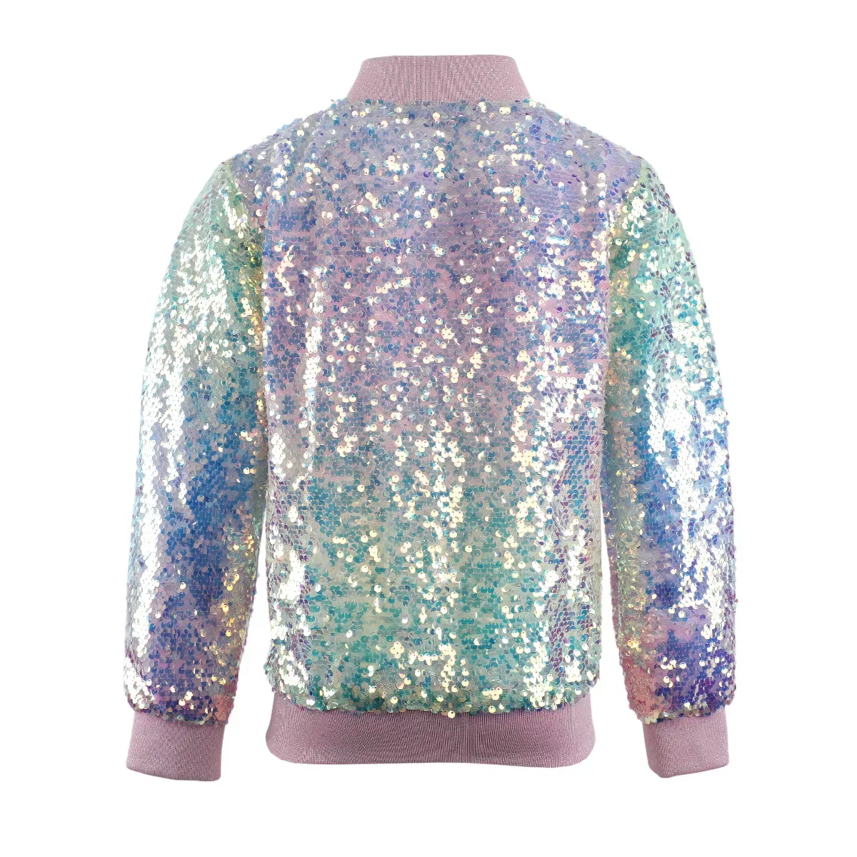 Детское пальто с пайетками Magic Ombre Sequin Bomber Jacket 2bunnies, Multicolored — фото 3