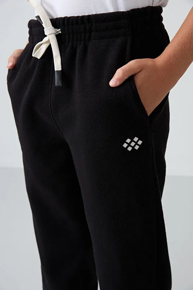 Детские спортивные штаны для мальчиков с вышивкой Tommy Life, Black — фото 4