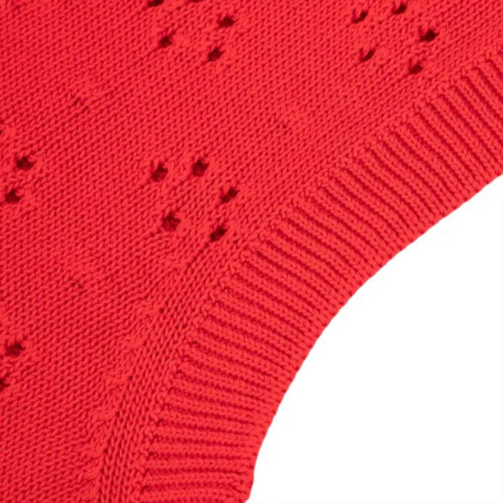 Женский жилет с V-образным вырезом, умеренный, MIU MIU, Red — фото 4