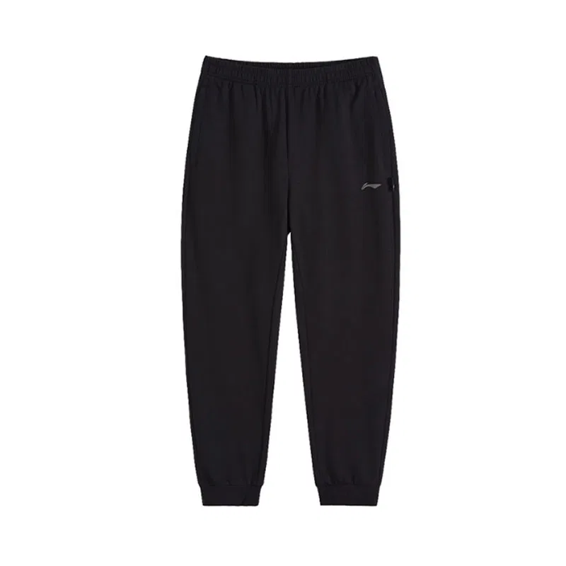 Детский спортивный комплект унисекс с круглым вырезом Mica Gray Top+Black Pants Li-Ning — фото 4