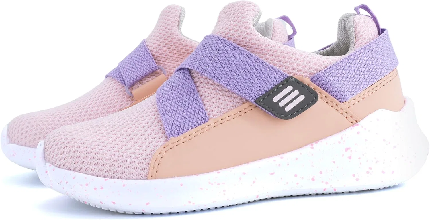 Детские кроссовки для мальчиков и девочек с дышащим верхом SKYWHEEL, All Pink Toddler Girls Shoes — фото 3