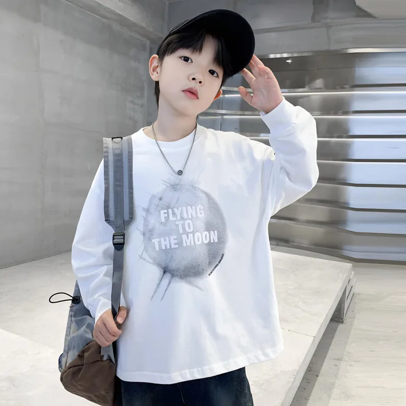 Детский свитшот с круглым вырезом Grade School Sweatshirts Crew Neck Moderate PLANDOO — фото 3