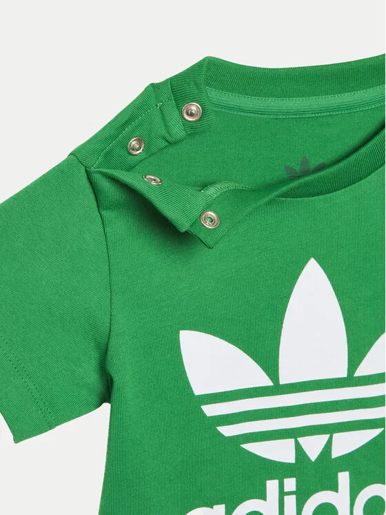 Футболка regular fit Trefoil Adidas, зеленый — фото 4