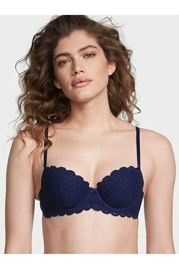 Женский бюстгальтер с кружевным воротником Victoria'S Secret, Navy Blue