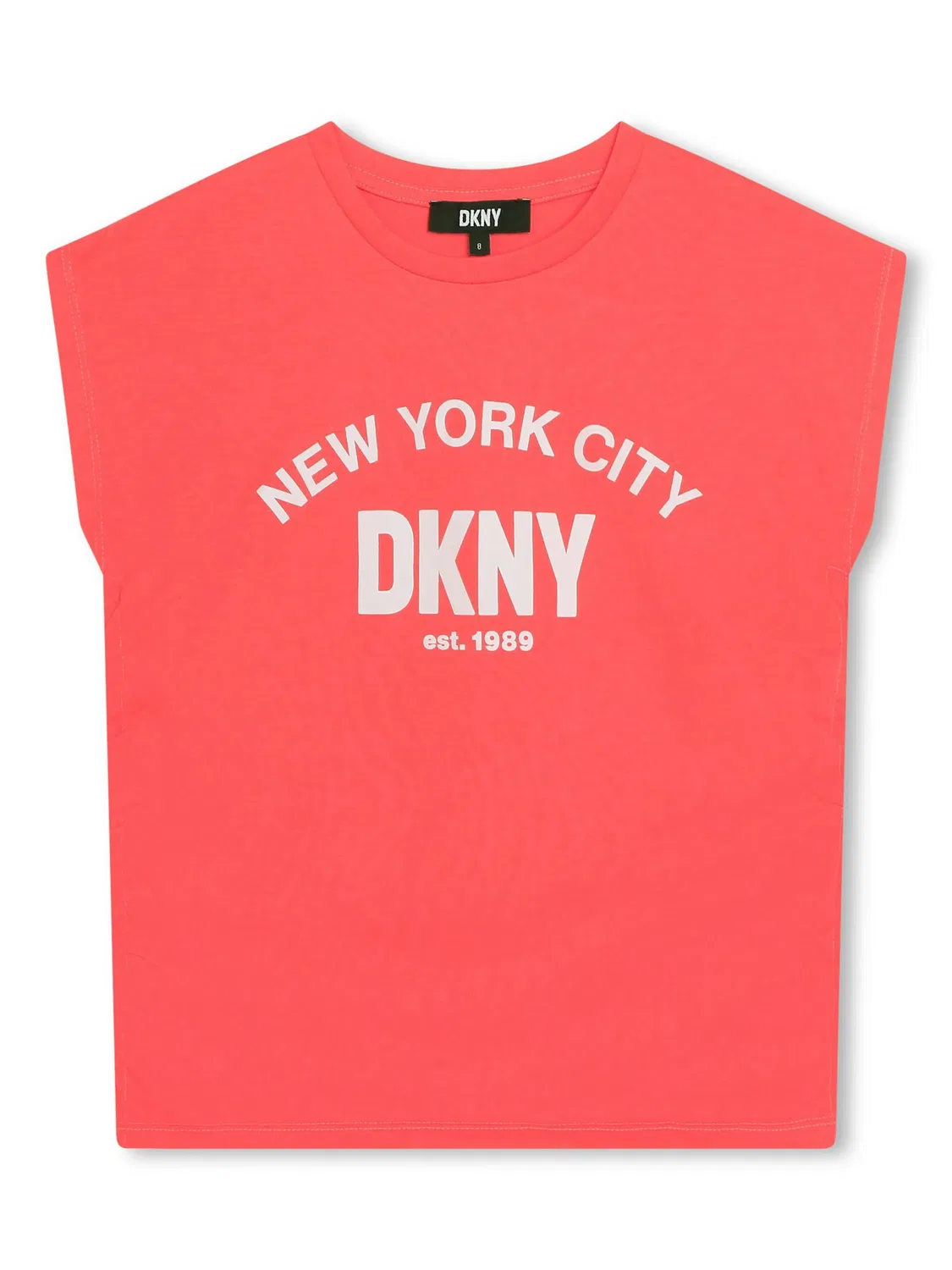 Топ с принтом логотипа DKNY, розовый