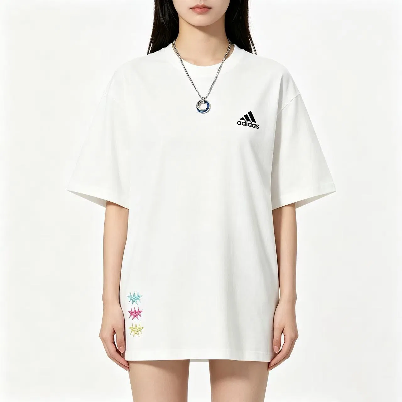 Женская футболка с длинным рукавом MUST HAVES Adidas, Ecru — фото 4
