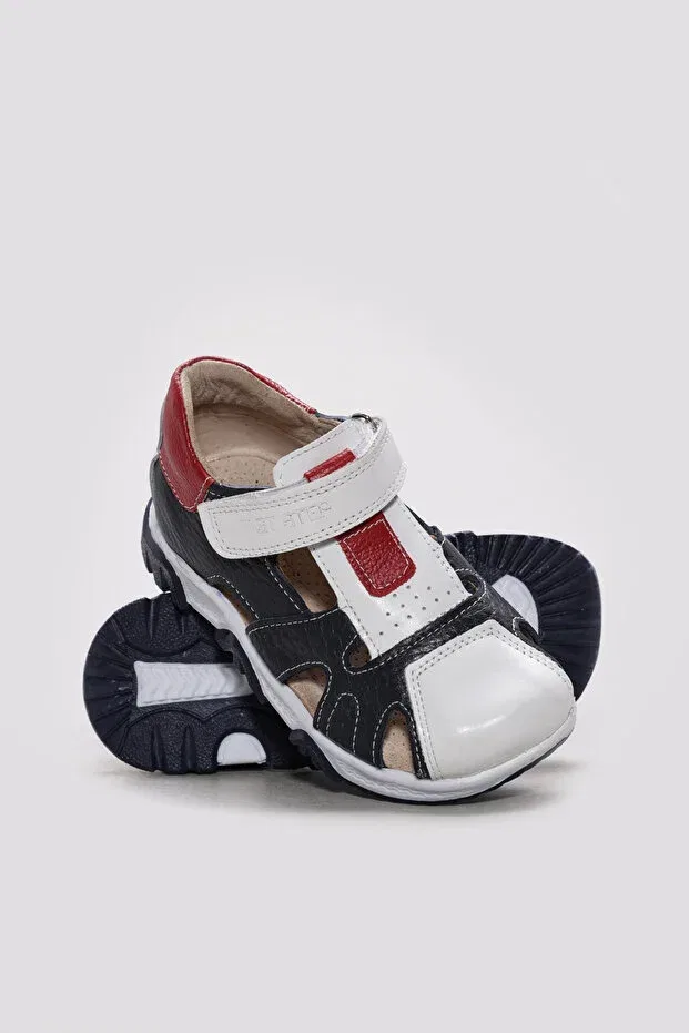 Детские повседневные туфли для девочек с принтом Young Fast Step, Navy Blue White — фото 3