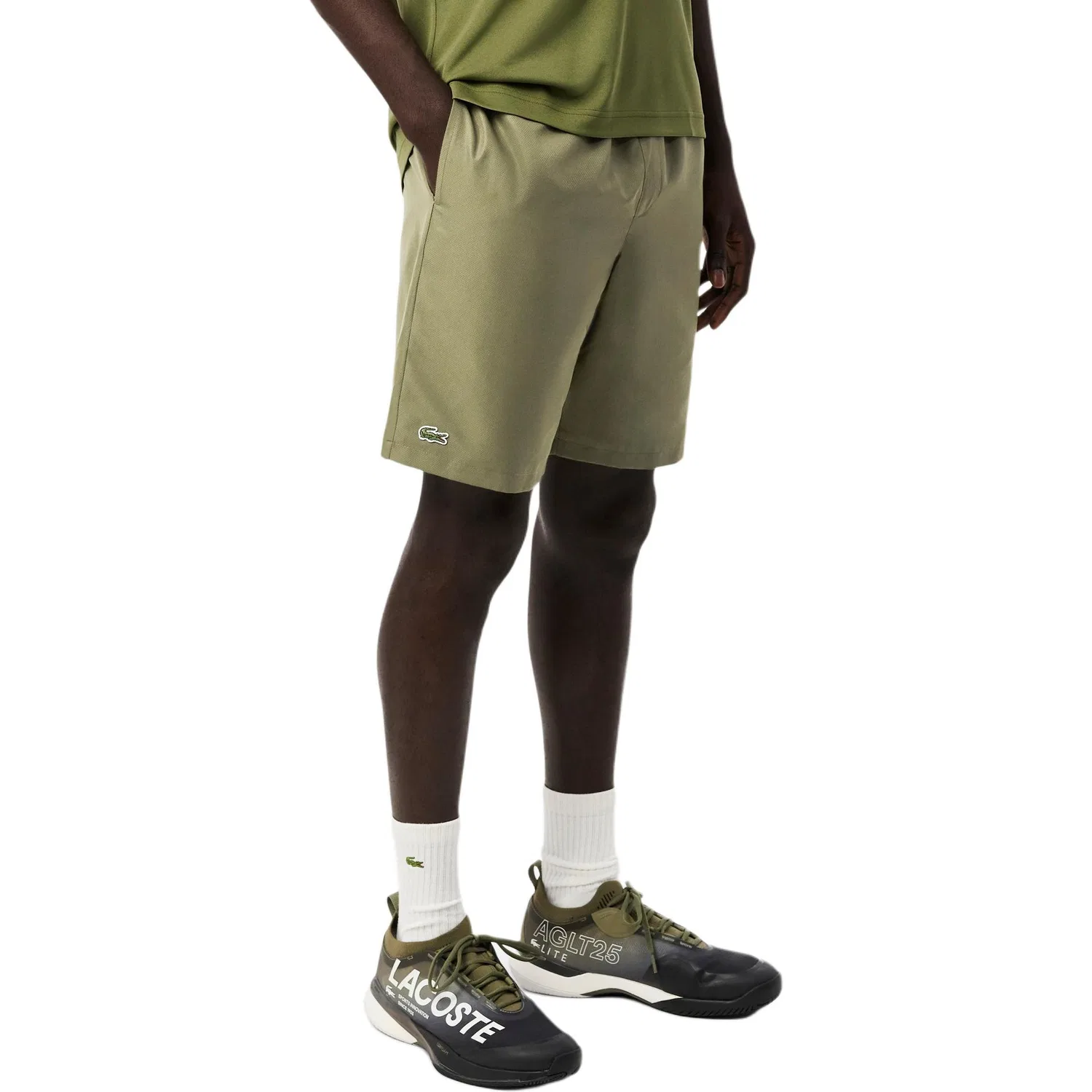 Мужские шорты Casual Olive LACOSTE, Olive — фото 4