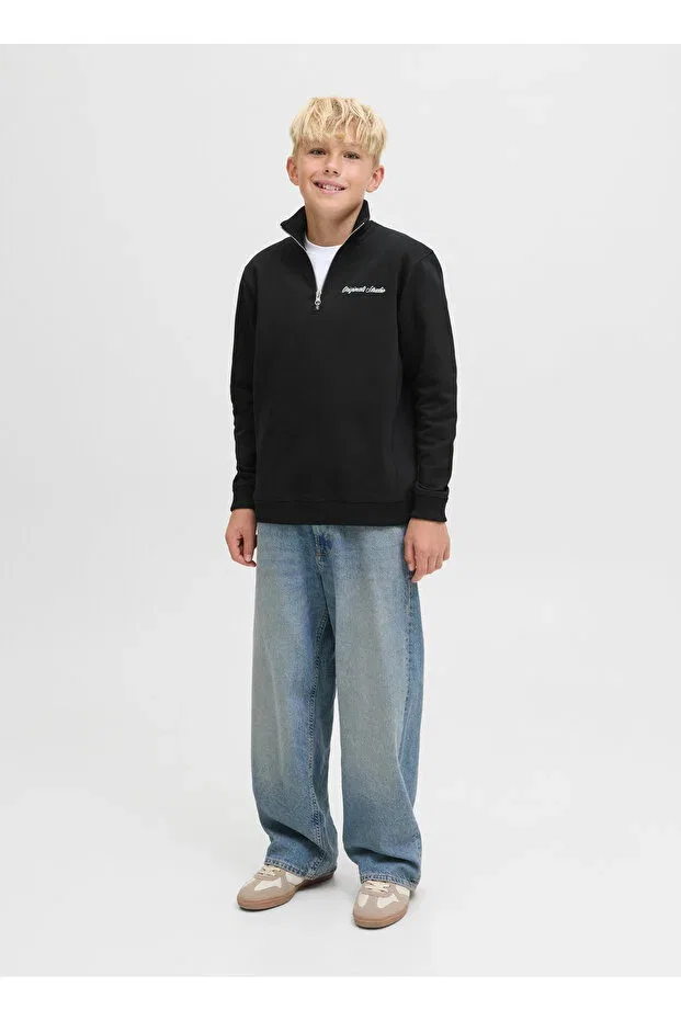 Детские свитшот для мальчиков с вышивкой Jack & Jones, Black