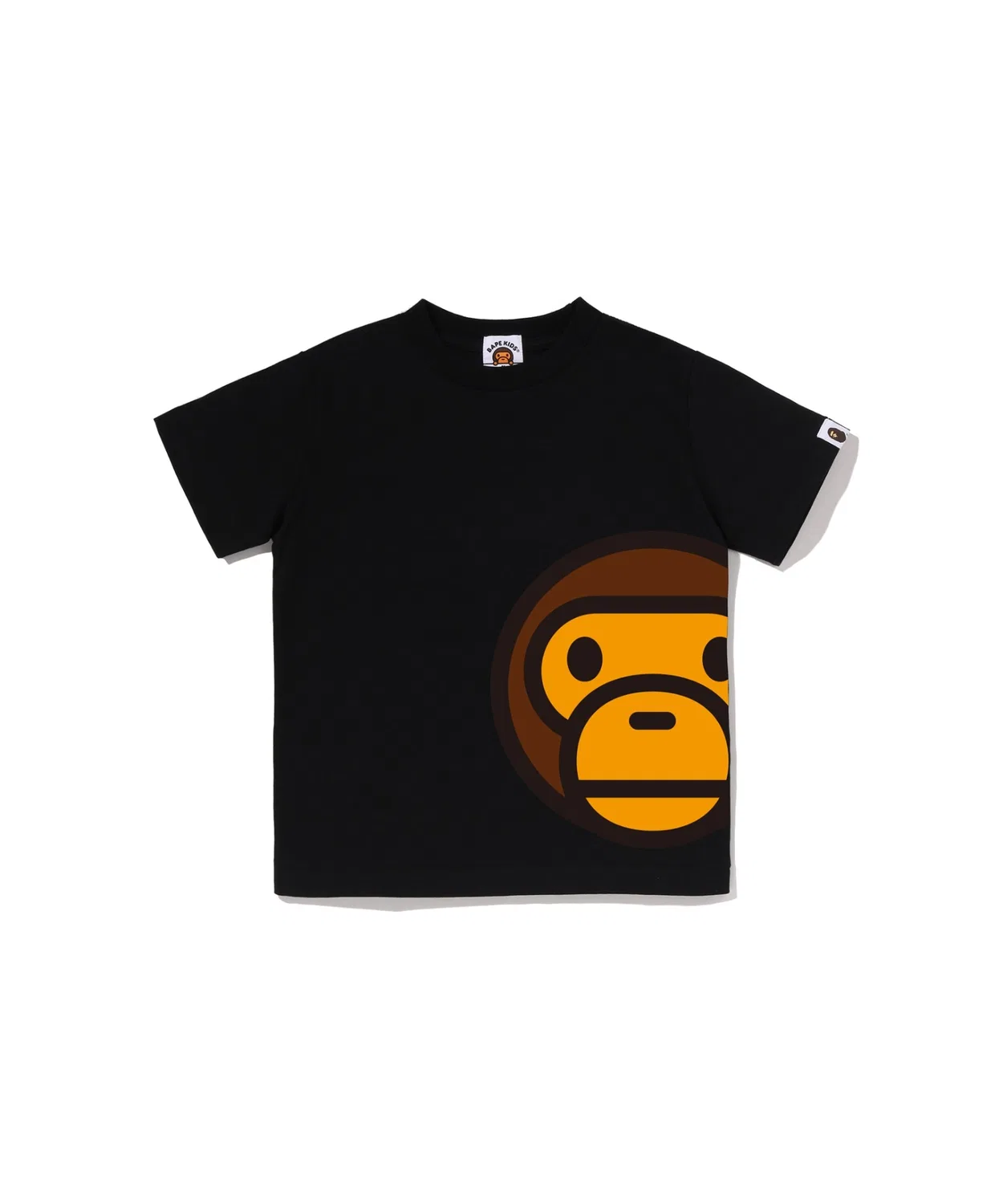 Детская футболка с принтом SIDE BIG MILO A BATHING APE, Black