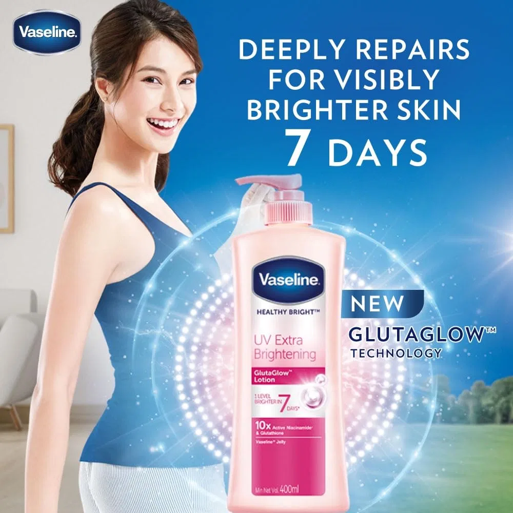Лосьон для тела Healthy Bright UV Extra Brightening Gluta Glow, Vaseline, 300 мл — фото 2