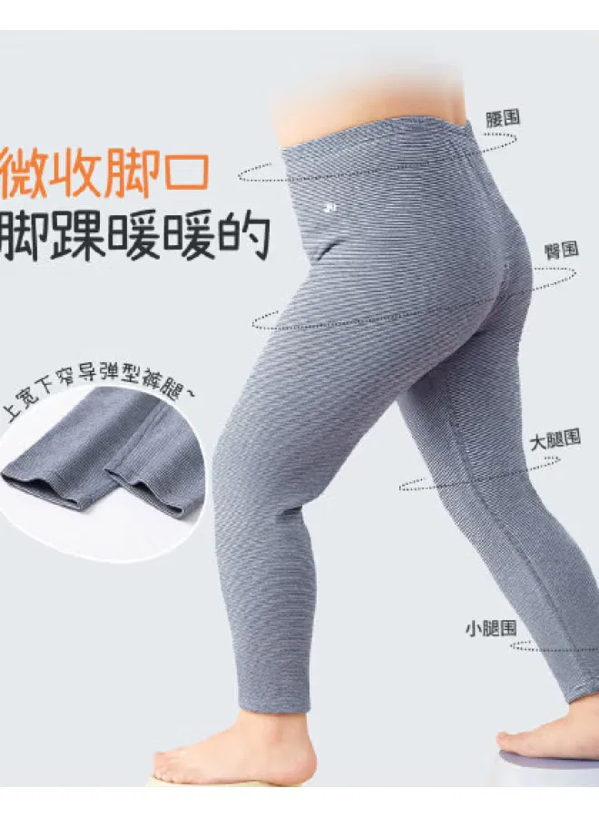 Штаны школьные форменные с эластичным поясом для полных детей Long Time Companion, серо-синий
