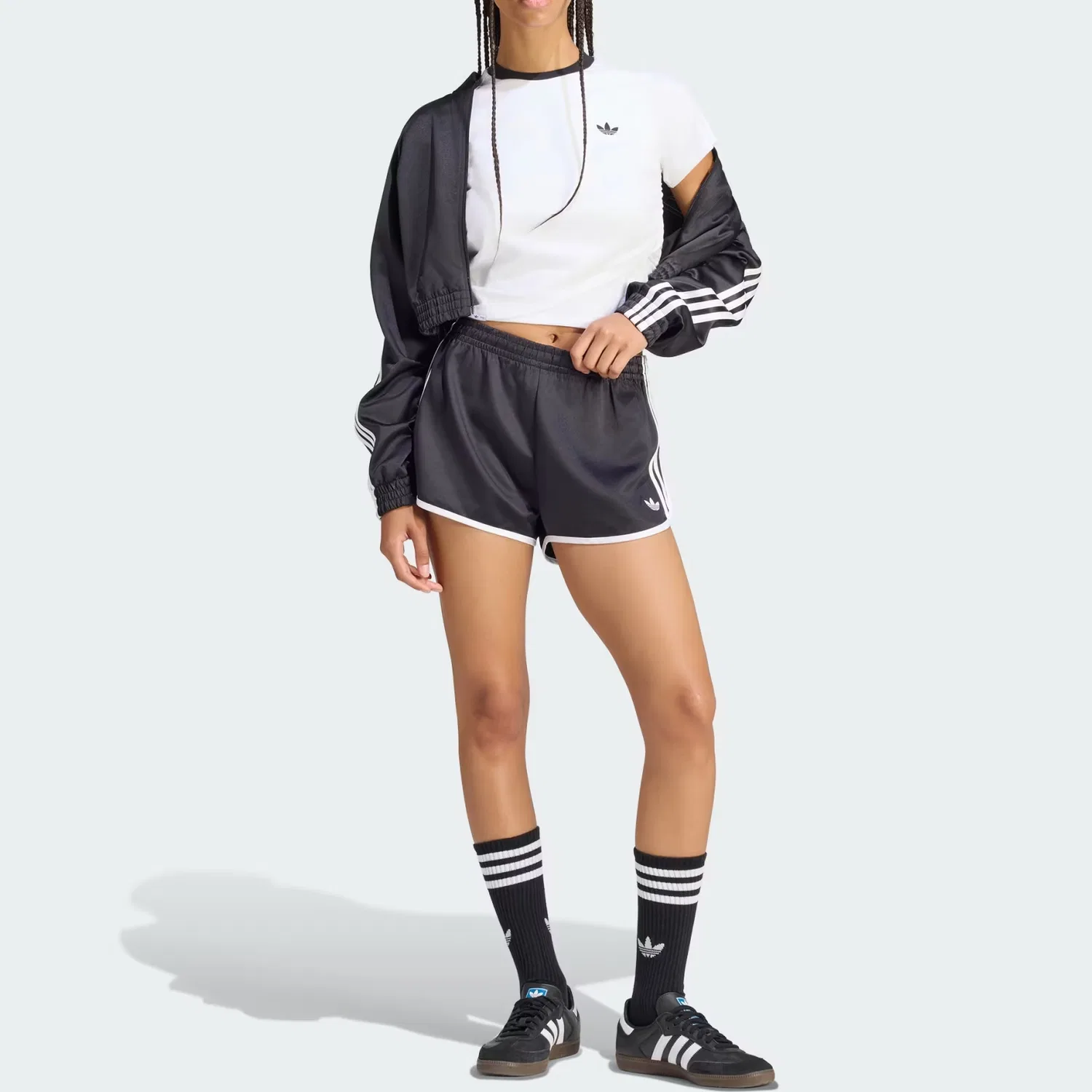 Футболка с круглым вырезом Adidas Originals X Jennie, White — фото 3