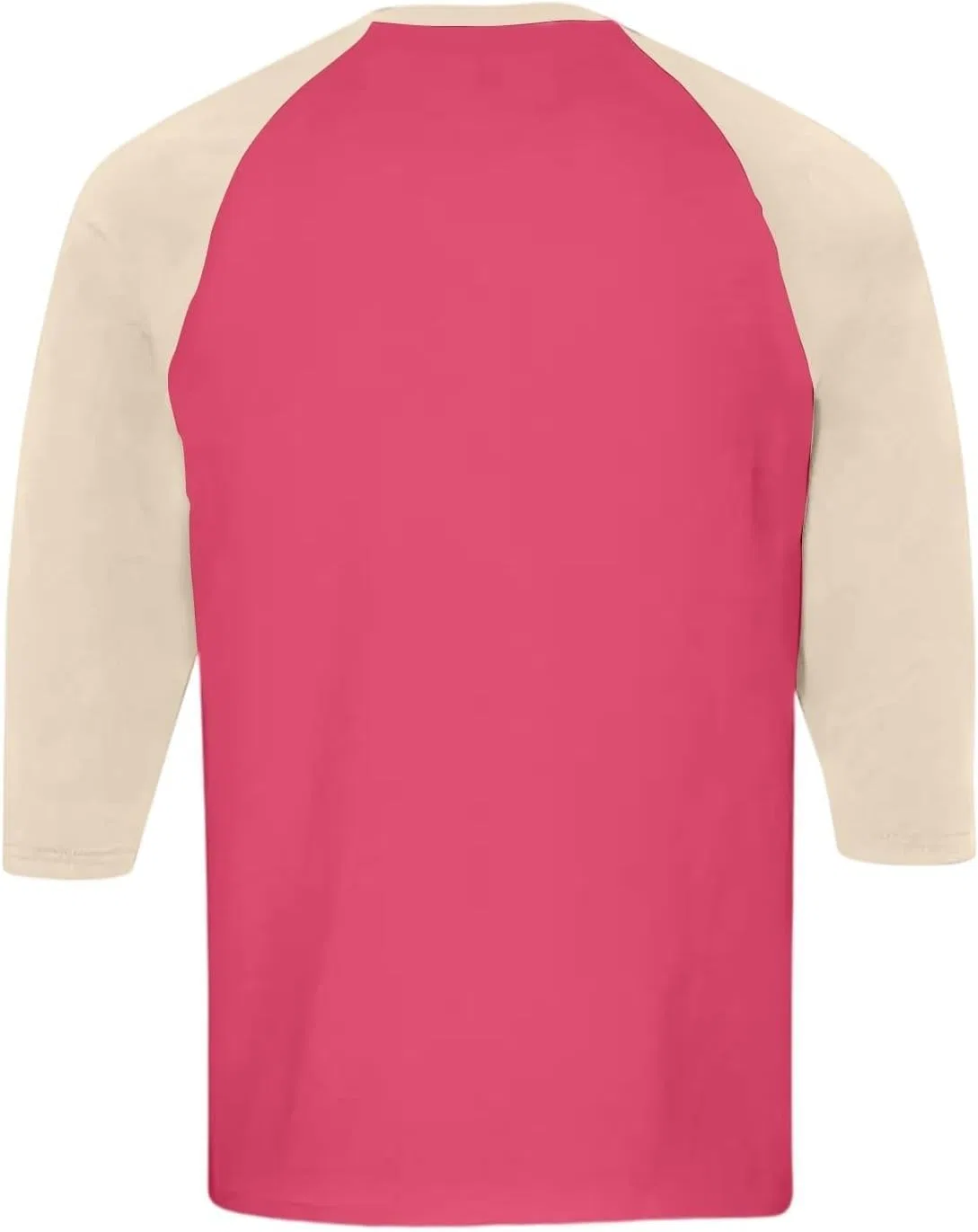 Мужская бейсбольная футболка с длинным рукавом Raglan, Watermelon Red — фото 4