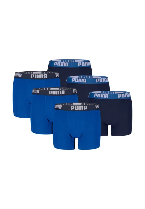 Комплект из 6 трусов боксеры, хлопок, Puma, Navy Blue, темно-синий