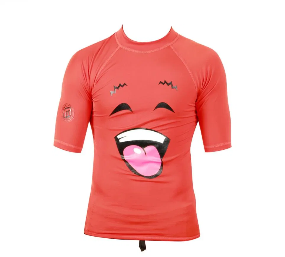 Детская футболка для плавания с коротким рукавом Logo Stretch UV-Shirt Mdns, Красный — фото 2