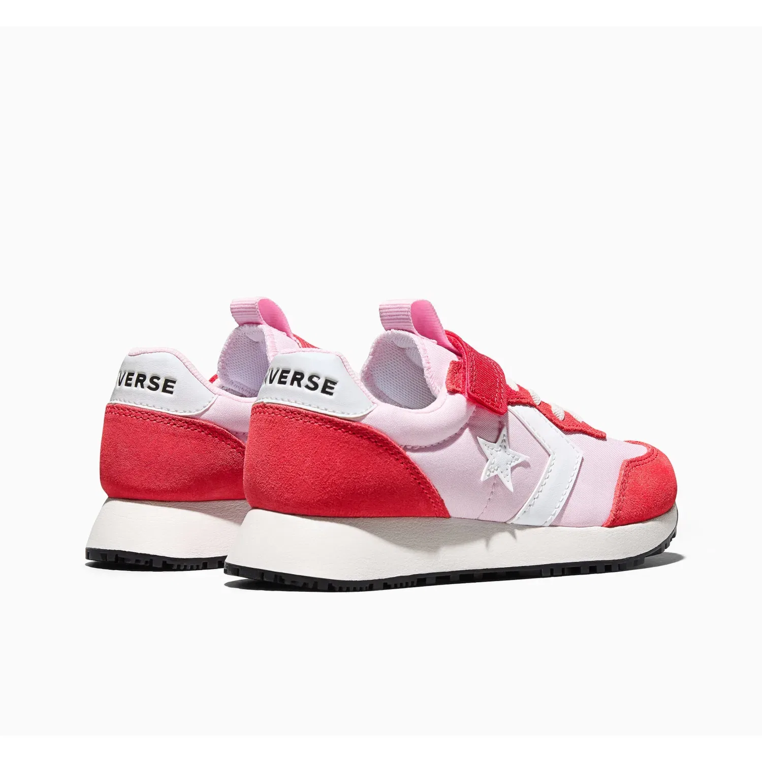 Детские кроссовки с быстрой шнуровкой Converse, New Found Bloom/Red/Vintage White — фото 4