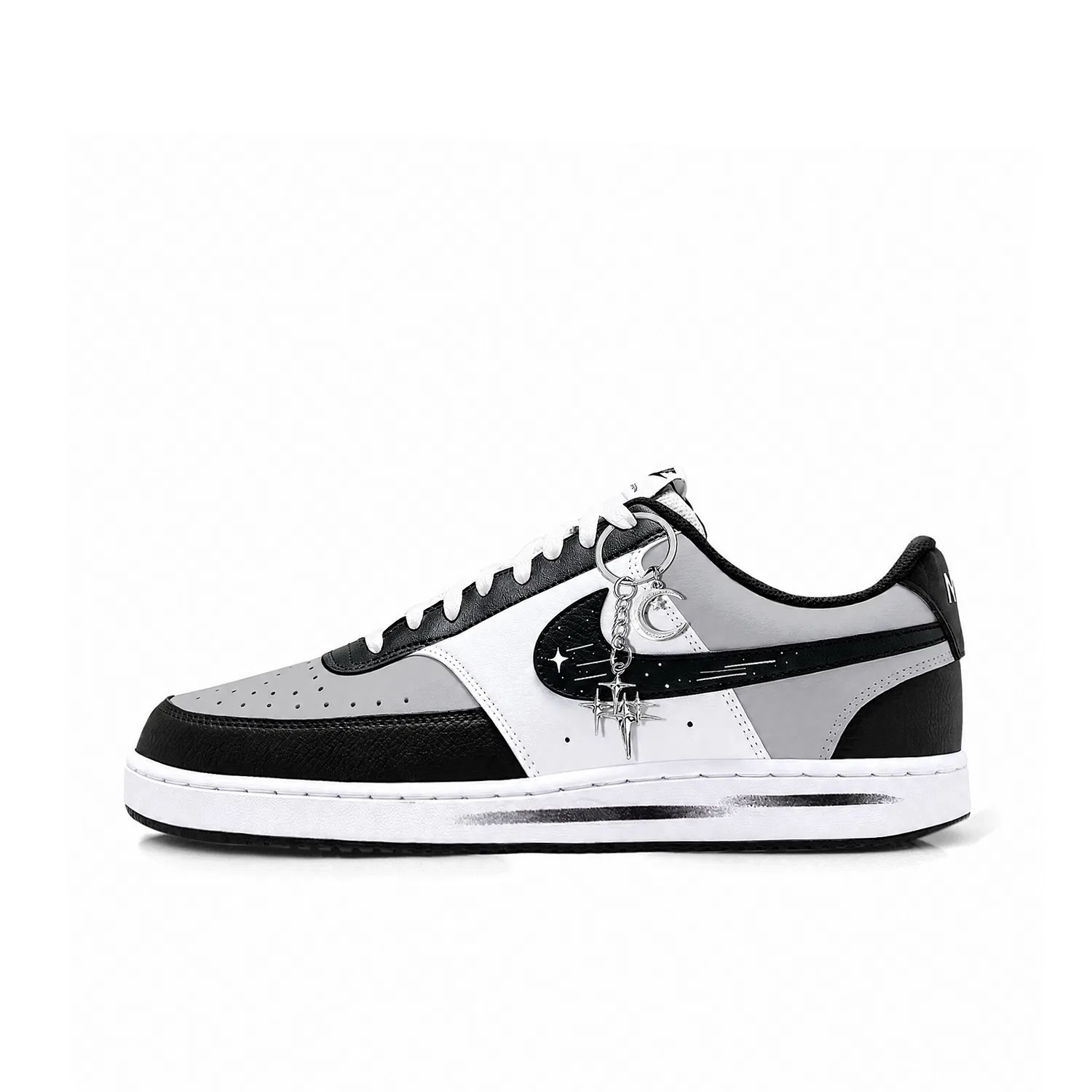 Детские низкие кеды Nike Court Vision 1, Shadow Gray-Limited Shopping Bag — фото 3