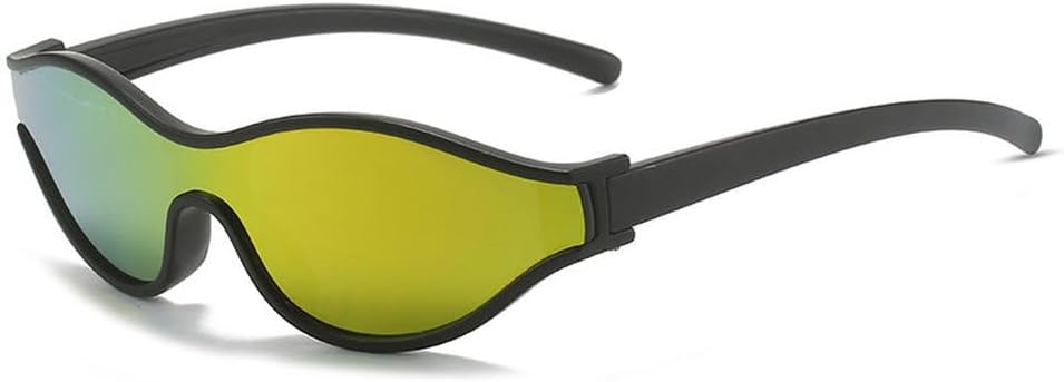 

Сексуальные солнцезащитные очки «кошачий глаз» с оригинальным дизайном, винтажные зеркальные, роскошные, цельные, в маленькой оправе, с защитой от УФ-излучения UV400 TKKTLLT, Black Gold