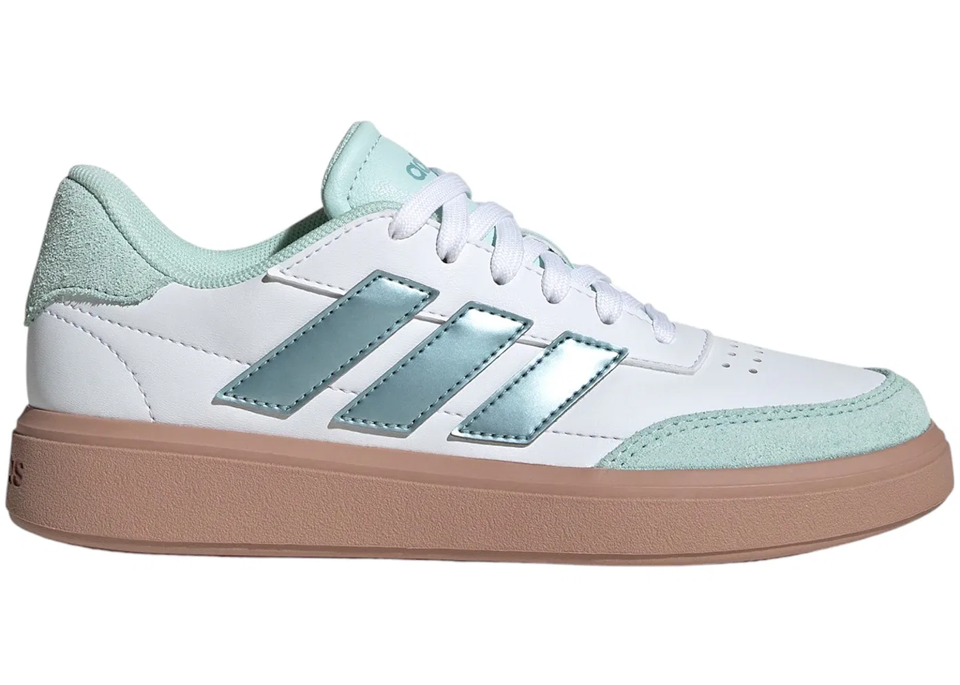 Детские кроссовки Lifestyle Adidas Courtblock Cloud White Magic Grey Met Halo Mint