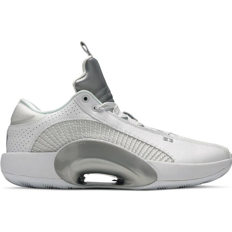 

Кроссовки Air Jordan 35 Low PF 'White Metallic Silver', белый, Белый;серый, Кроссовки Air Jordan 35 Low PF 'White Metallic Silver', белый