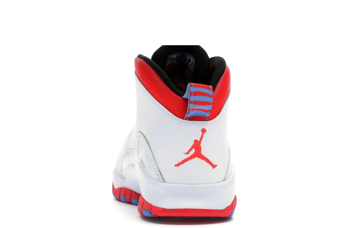 Кроссовки Lifestyle для детей Jordan 10 Retro Jordan, White/Light Crimson-University Blue-Black — фото 4