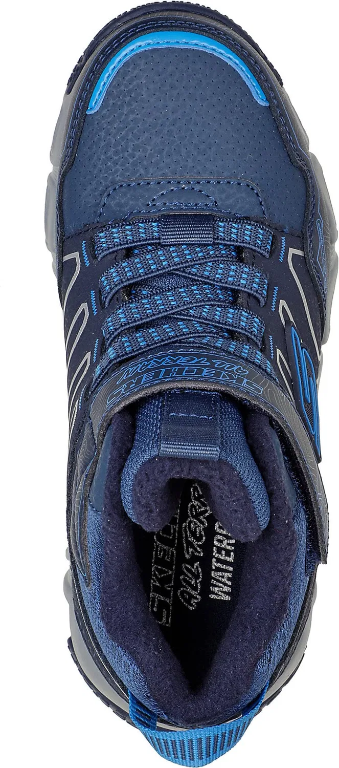 Детские кроссовки для мальчиков с липучками Skechers, Black — фото 4