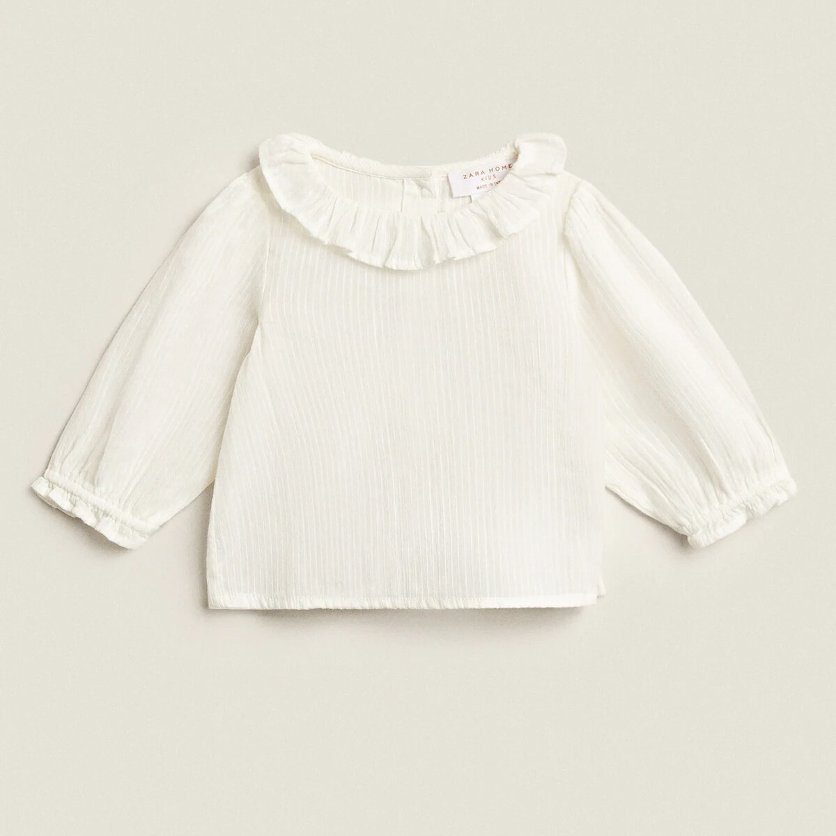 

Детская рубашка Zara Home Ruffle, кремовый