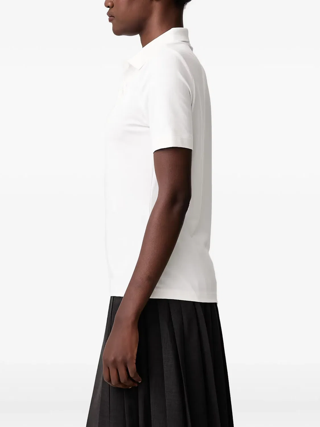 Приталенное поло для гольфа белое Lacoste, белый — фото 2