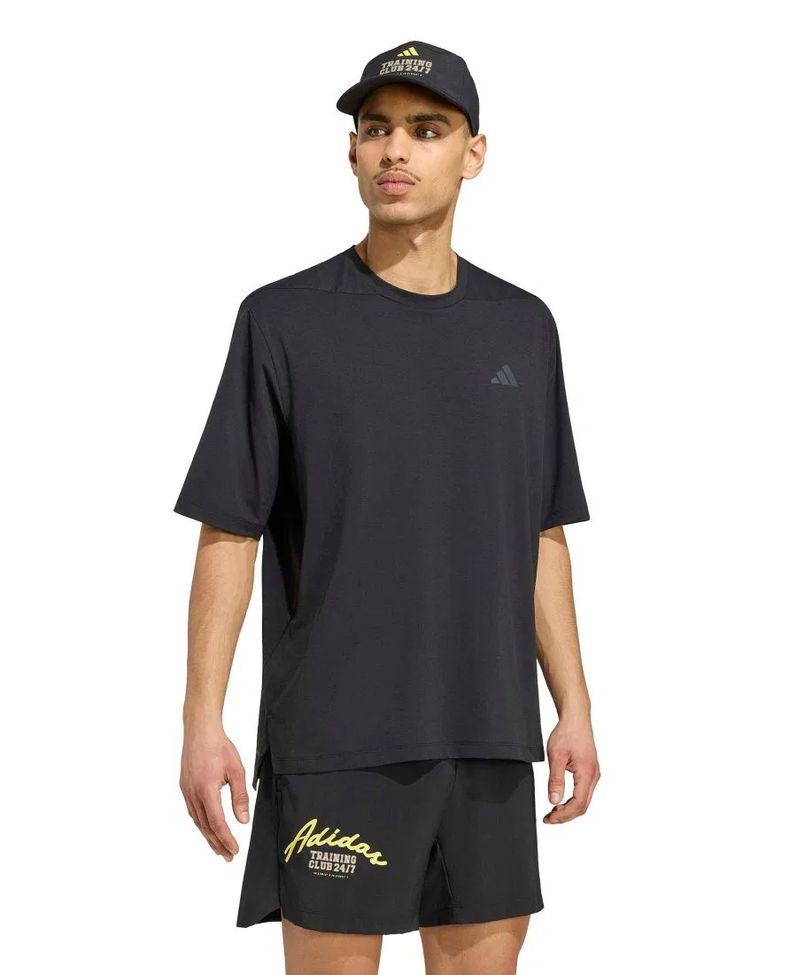 Футболка с принтом Prime Lift Essentials Workout Graphics adidas, Black